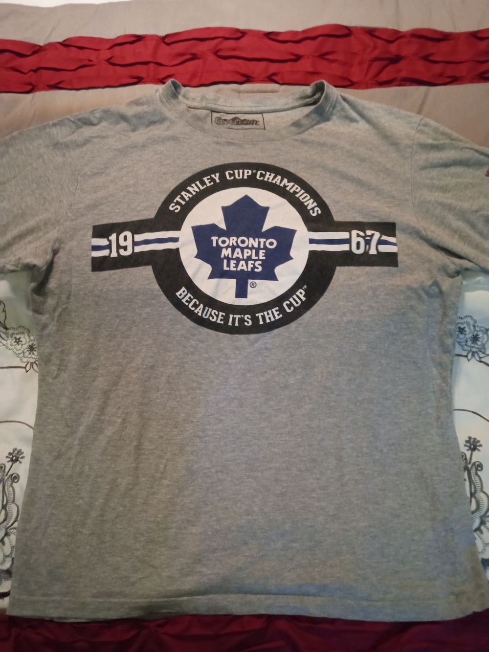 Toronto Maple Leafs Men's Grey Graphic Short-Sleeve Tee